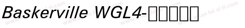 Baskerville WGL4字体转换